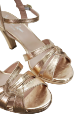 SANDALIA BULERÍA ORO ROSA - Imagen 7