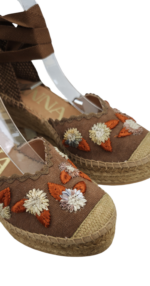 ESPARTEÑA FLORAL CHOCOLATE - Imagen 2